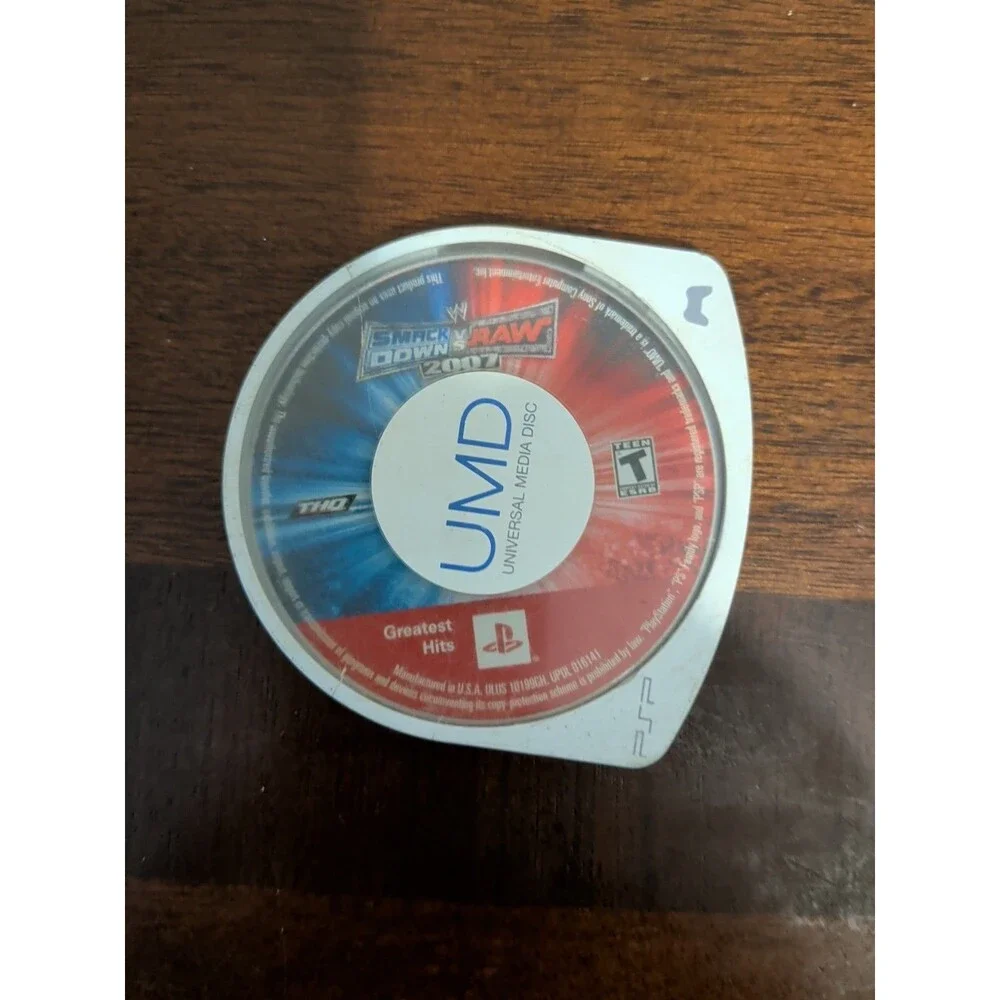 WWE Smackdown Vs Raw 2007 (PSP) Disc Only - Free Shipping